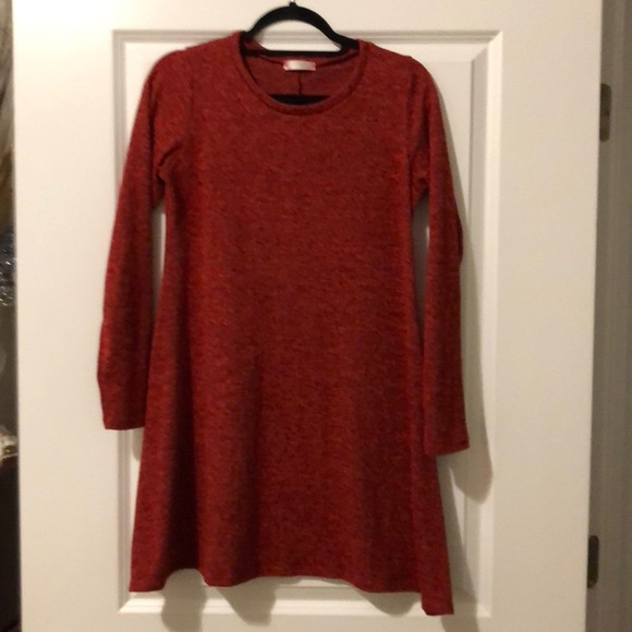 🎁 3 for $10 Red/ Black Long Sleeve Dress or Top - Picture 1 of 6